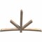 Ekena Millwork Alberta Smooth Timber Gable Bracket, Douglas Fir, 72"W x 48"H x 3 1/2"D x 3 1/2"F, 16/12 Pitch GBW072X48X0404ALB00SDF - alternate 2